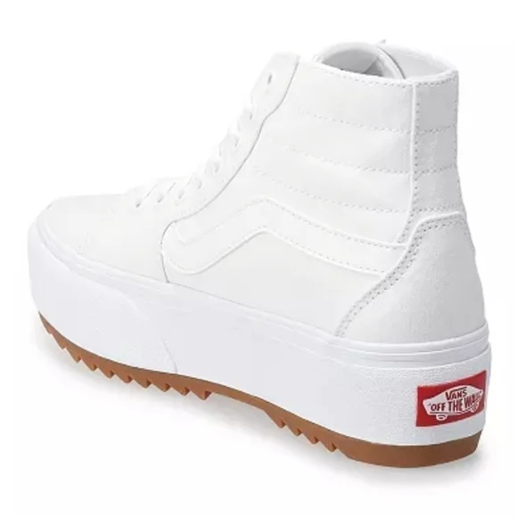 New In Box! Turquoise Vans Filmore Hi Tapered Platform ST high-top shoes - Picture 3 of 8